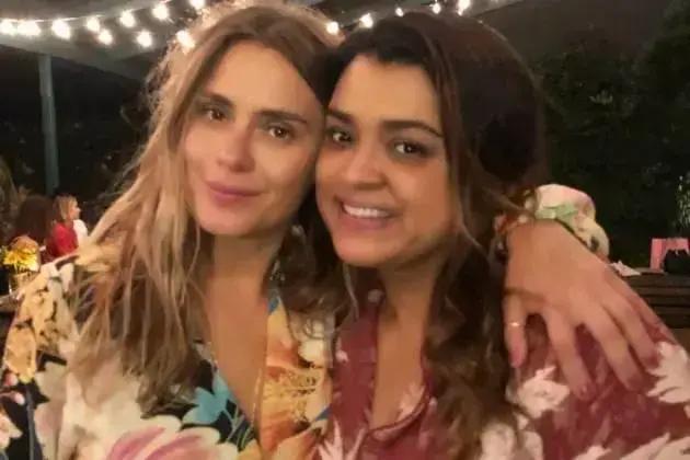 Carolina Dieckmann emociona ao se despedir de Preta Gil em Nova York