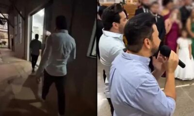 Cleber e Cauan surpreendem no casamento de Campo Novo com música ao vivo