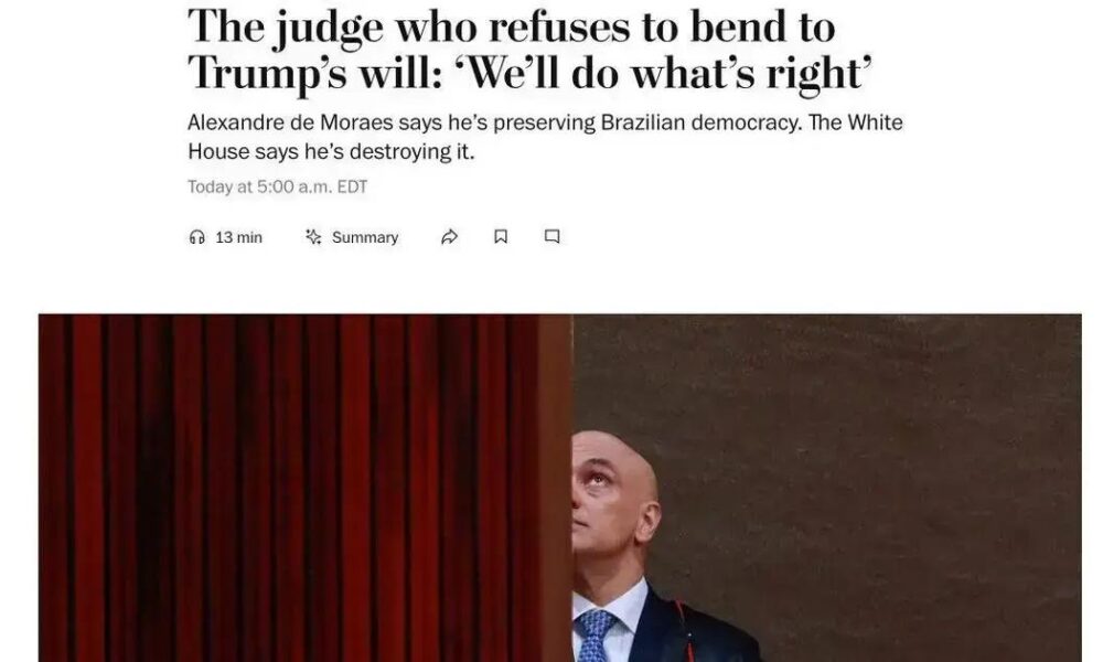 Moraes reafirma compromisso contra Bolsonaro apesar de sanções