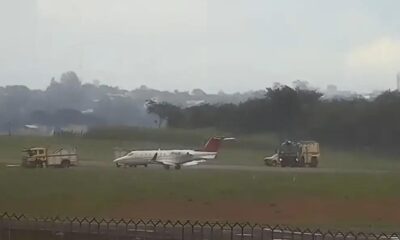 Jato executivo realiza pouso de emergência no Aeroporto de Viracopos