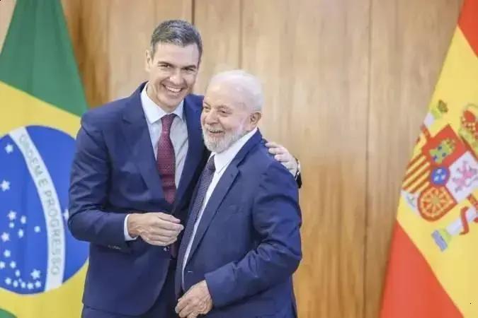 Lula agradece a Pedro Sánchez por avanço em acordo Mercosul-UE