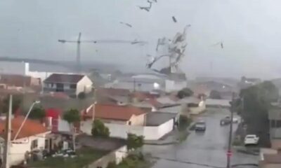 Tornado assusta e causa estragos em São José dos Pinhais, Paraná