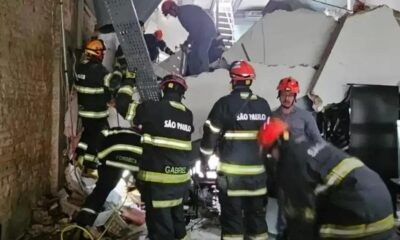 Bombeiros realizam busca por mãe e filha soterradas no Maracanã
